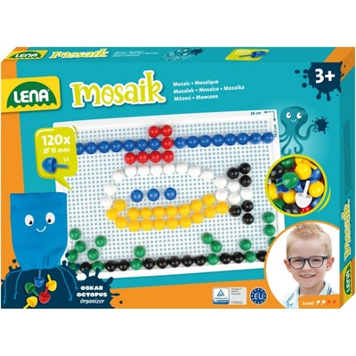 Lena Mozaika velká hladká 120 velkých dílků