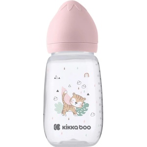 KikkaBoo Бебешко шише с широко гърло KikkaBoo Clouds - Savanna, 310 ml, Pink (31302020099) - ozone