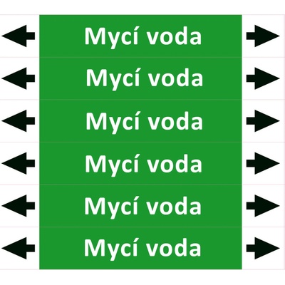 Nadrzenapalivo.cz Značení potrubí ISO 20560, mycí voda PZA 008979