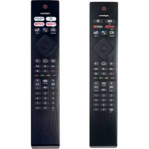 съвместим Philips ykf474-b001, 398gm10bephn0019ht - резервно дистанционно управление с гласово управление (ykf474-b001, 398gm10bephn0019ht) Дистанционно