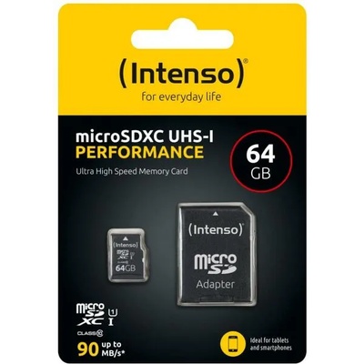 Intenso Performance microSDXC 64GB C10/UHS-I/U1 (3424490)