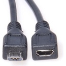 PremiumCord ku2me2f prodlužovací micro USB 2.0 M-F, 2m, černý