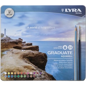 LYRA Цветни моливи LYRA Graduate Watercolour шестоъгълна метална кутия 24 броя 2881240 (2881240)