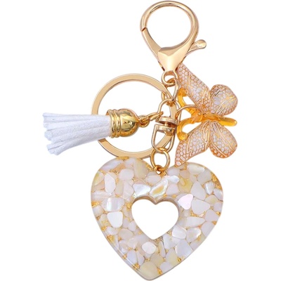 HARAHU Ключодържател Heart - Бяла KP37995 (37995)