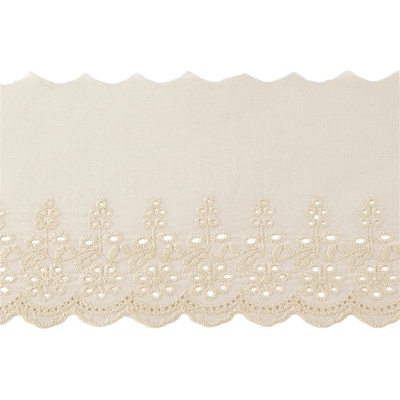 Bavlněná madeira - štykování šíře 13 cm Varianta: 2 krémová, Balení: 13.5 m – Zbozi.Blesk.cz