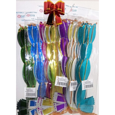 Dekorační mašle 10ks Varianta: stříbrná – Zbozi.Blesk.cz