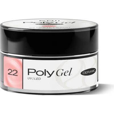 Enii Nails Poly gel Ceramic 22 Light Peach Poly gel v kelímku 40 ml