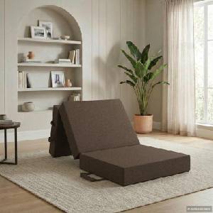 vidaXL Сгъваем диван легло 90 x 63 x 45 см Таупе (900152)
