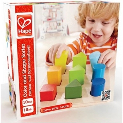 Hape Дървен комплект Hape - Геометрични фигурки (H0426)