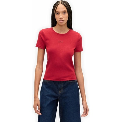 GAP 852851 01 Žebrované crop tričko s logem Červená