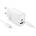 hoco. N63 Щадящо стенно зарядно устройство USB-A + USB-C, PD30W+QC3.0, USB-C - Lightning кабел, бяло