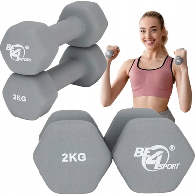 Be4Sport neoprenové činky 2 x 2 kg