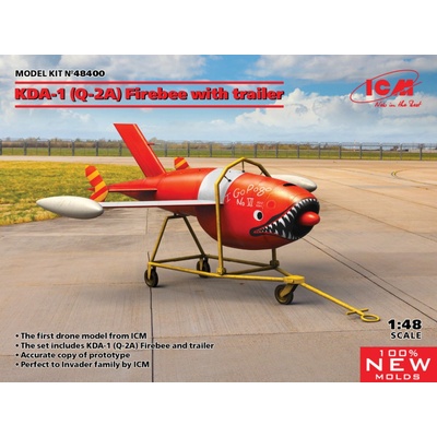 ICM Q-2A KDA-1 Firebee with trailer 1+1 1:48