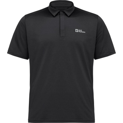 Jack Wolfskin Мъжка поло тениска Jack Wolfskin Delgami Polo shirt - Black (216-3689-0111)