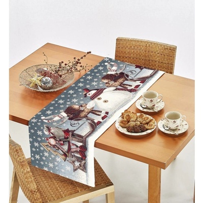 Mondo Vánoční Gobelínový běhoun Sáně Chenille IT017 40x180cm