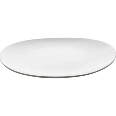 Mělký talíř Cookplay Shell 27,5 × 28,5 × 2,5 cm, bílý s glazurou