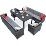 BICA Техноратанов комплект с два големи дивана Colorado Apetito Max 10 антрацит Bica (BCHCOL10ANT)