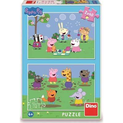 Dino Peppa Pig a priatelia 2x48