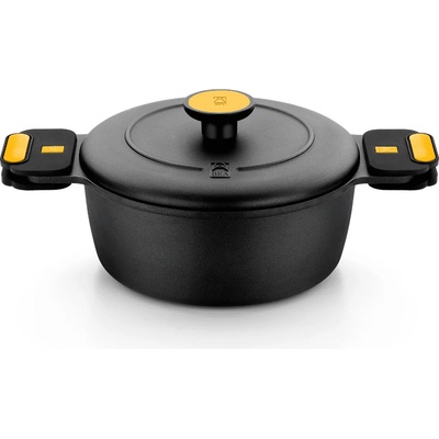 BRA Индукционна тенджера BRA ORIGEN с незалепващо покритие и капак - Ø24 х h10 см (BRA 830324)
