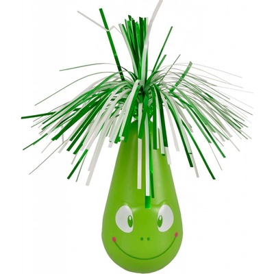 Flamingo interaktivní hračka pro kočky houpací Crazy Frog zelená 6,5 x 20cm