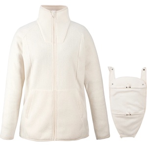 Mamalila Дамско поларено яке Mamalila Women's Fleece-Tragejacke Basel Fleece jacket - Off White (105-5738-0212)