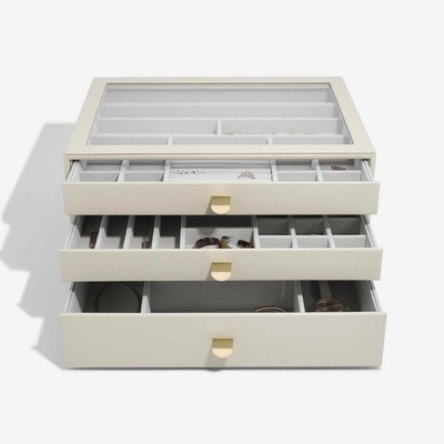 Stackers šperkovnice se šuplíky 3v1 Oatmeal Supersize Drawers krémová 75914