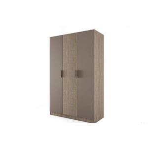 Bogdan Furniture I Трикрилен гардероб Mod 1002, Мока/Лате