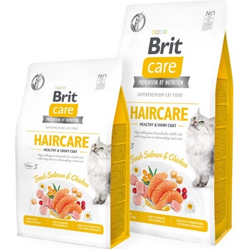 Brit Care Cat Grain-Free Haircare Healthy & Shiny Coat 4 kg