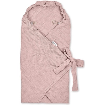 Albero Mio Бебешка пелена за изписване 2 в 1 Albero Mio - Cotton Color, CC1 Pink (307215)
