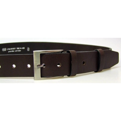 Penny Belts pánský kožený opasek 2240 tmavě hnědý
