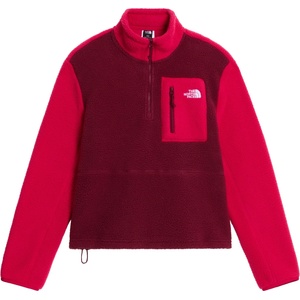 The North Face Дамски поларен пуловер The North Face Women's Yumiori 1/4 Zip Fleece jumper - Burgundy Crush / Lali Guran - размер XS (105-7922-0211)