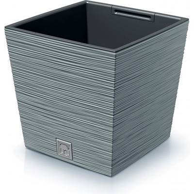 Prosperplast Kvetináč 29,5 x 29,5 x 29 cm plast sivý