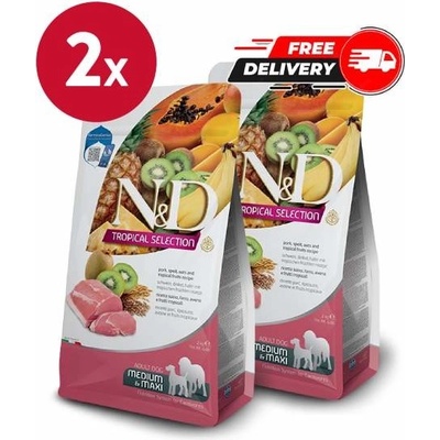N&D Tropical Selection AG Adult maxi & Medium pork 2 x 10 kg