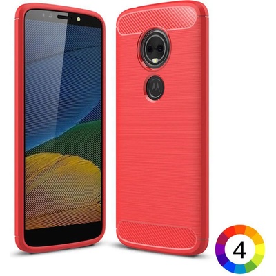 Motorola Moto E5 / G6 Play Удароустойчив Carbon Fiber Калъф и Протектор