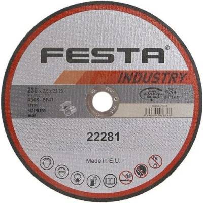 Kotouč řezný INDUSTRY na kov 230x2.5x22.2, Festa