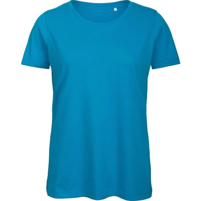 B&C Tričko Inspire T Medium Fit z bio bavlny krátký rukáv dámské COT 01TW4344100 Modrá atol
