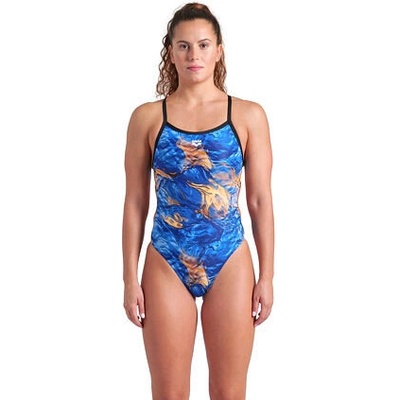 Arena Performance Gold Leaves Challenge Back Blue River