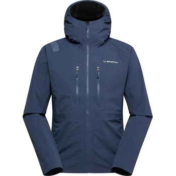 La Sportiva Мъжко водоустойчиво яке La Sportiva Helixir Shell Jacket Waterproof jacket - Night Sky / Chalk (002-3321-0111)