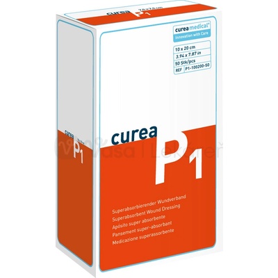 Curea P1 Superabsorpčný obväz 10 x 20 cm 50 ks