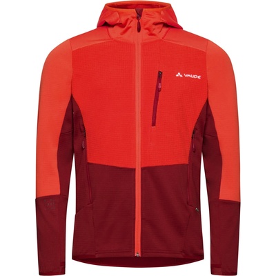Vaude Мъжко поларено яке Vaude Monviso Hooded Grid Fleece Jacket - Carmine - размер XL (005-4245-0814)