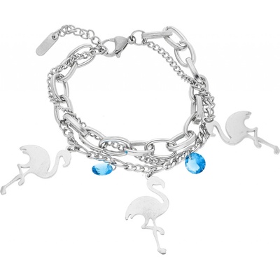 Ewena stříbrný náramek z chirurgické oceli DHE372