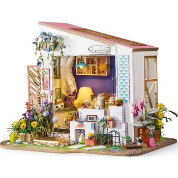 ROBOTIME miniaturní domeček - Veranda miniatura LED DIY 1:24