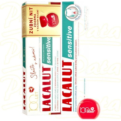 Lacalut Sensitive 75 ml + dentální niť