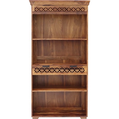 indickynabytek.cz Knihovna Mira 90x180x35 z indického masivu palisandr/sheesham