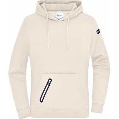 CottonClassics dámska interlock mikina s kapucňou bežová