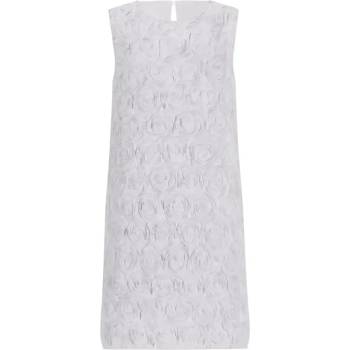 Guess Нежна официална рокля за момиче в бяло с рози Guess