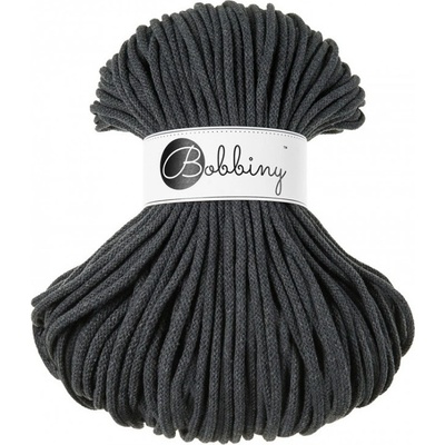 Bobbiny bavlněná šňůra PREMIUM 5mm charcoal