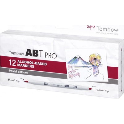 Tombow ABT PRO Pastel colours 12 ks ABTP-12P-2