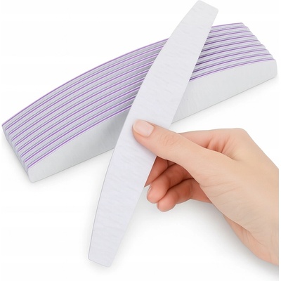 Allbag Pilník na nechty polmesiacový 100/180 10 ks
