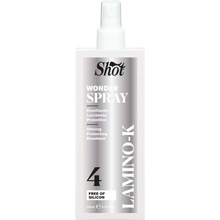 Shot Lamino K Wonder Spray 4 sprej na vlasy s anti-frizz efektom 200 ml